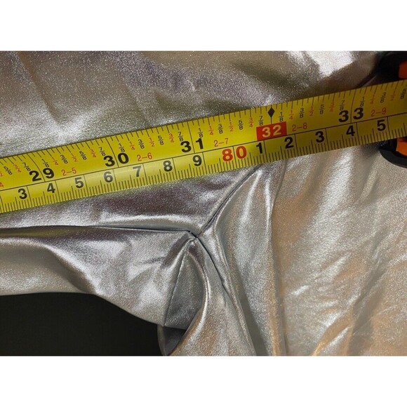 ROMWE Grunge Punk Men's Drawstring Belt Pu Leather Utility Cargo Pants SILVER - Picture 15 of 16